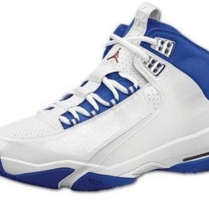 Nike Air Jordan High Rise Mens size US10.5 blue/white/cream Basketbal shoes